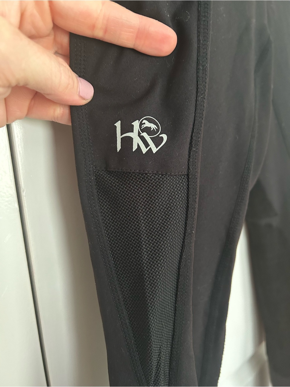 Horseware Ireland Black Riding Tights with Side Pockets - Picture 4 of 9